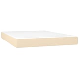 thumbnail of vidaXL Boxspringbett mit Matratze & LED Creme 140x190 cm Stoff
