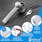 thumbnail of Abschließbarer Fenstergriff Aluminium Terrassentür Griff Balkontürgriff Fenstergriff weiß Griff für Fenster Balkontür Einbruchschutz Druckknopf