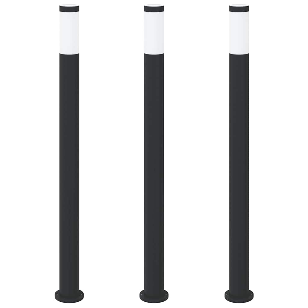 vidaXL Pollerleuchten 3er 110 cm Edelstahl IP44