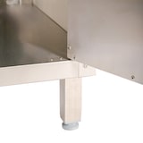 thumbnail of Romux® Mesa de Aço Inoxidável para Hotelaria de Parede com Portas de Batente 1000x600x850 mm Desmontável | Mesa de Trabalho Inox Bar Restaurante