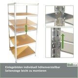 thumbnail of Schwerlastregal 180x60x60cm 875 kg 5 Böden Regal Steckregal Lagerregal
