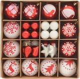 thumbnail of vidaXL Weihnachtskugel-Set 40 pcs Rot und Weiß Kunststoff