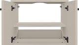 thumbnail of Waschtisch Bad-Unterschrank taupe optional mit oder ohne Füße in Eiche V-90.59-02WU