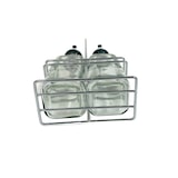 thumbnail of METRO PROFESSIONAL menage olie- en azijndispenser, roestvrij staal/glas, 5.5 x 11 x 22.7 cm, 180 ml