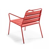 thumbnail of Gartenmöbel 4-Sitzer aus rotem Metall