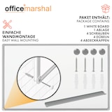 thumbnail of KARAT Whiteboard Office Marshal Alurahmen Magnettafel Stiftablage 60 x 90 cm Silber