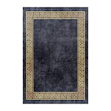 thumbnail of Teppich Schlafzimmer Mäander Pflegeleicht Waschbar Strapazierfähig Wohnzimmer Esszimmer Schwarz 120x170 cm – PIZOL von Kadima Design