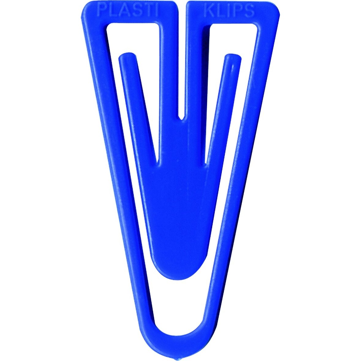 Büroklammern Plastiklips 60mm VE=10x75 Stück blau