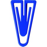 thumbnail of Büroklammern Plastiklips 60mm VE=10x75 Stück blau
