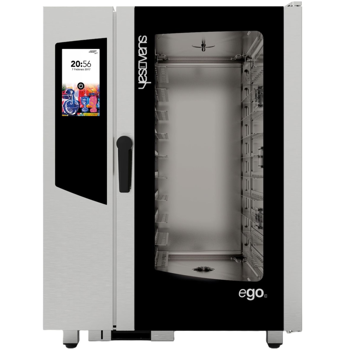 EGO (11 Backbleche) Professioneller Touchscreen -Kombibackofen