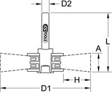 thumbnail of Stahldrahtbürstenscheibe 0,3mm, Ø 80mm