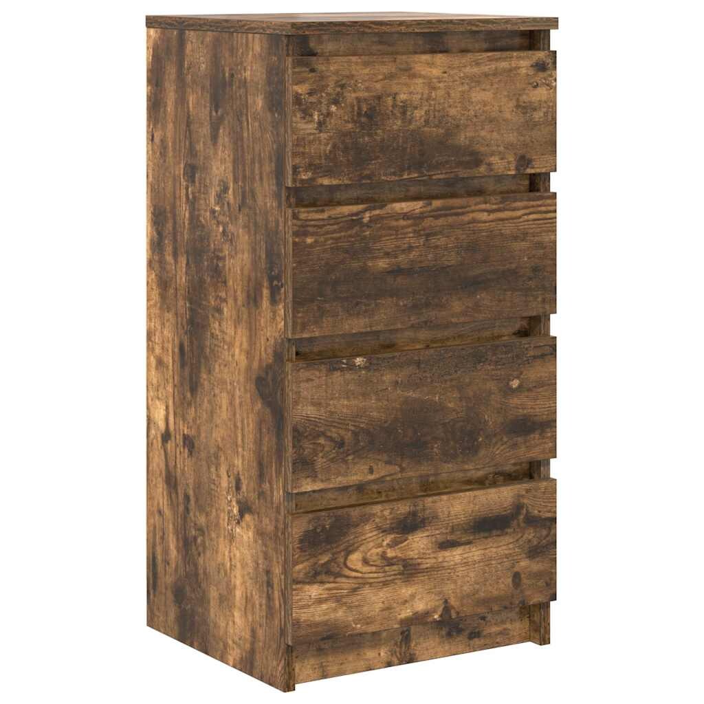 vidaXL Sideboard Räuchereiche 37,5x35x76 cm Holzwerkstoff