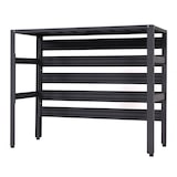 thumbnail of Alu Verkleidung für Klimaanlage/Wärmepumpe HWC-K59, Abdeckung Schutzgitter Pflanzenregal, Metall 73x90x38cm ~ grau