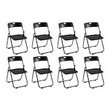 thumbnail of Pack 8 Silla Plegable Profesional Negra de Alta Resistencia para Eventos y Catering