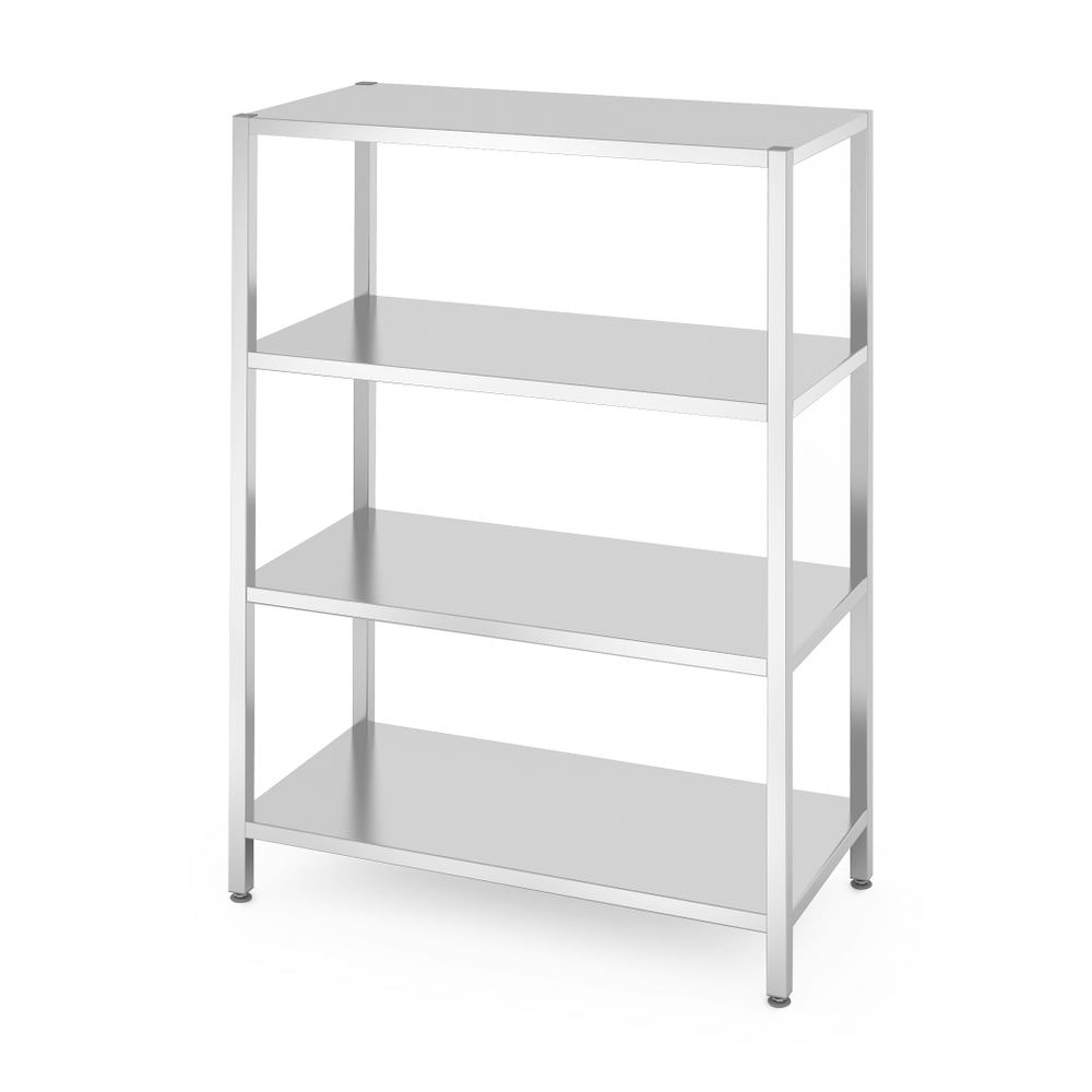 HENDI Lagerregal mit 4 Regalen – verschraubt, Kitchen Line, 1200x600x(H)1800mm