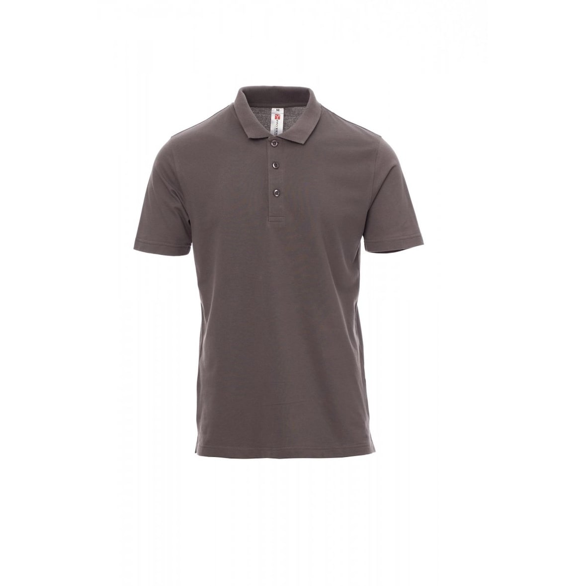 PAYPER Poloshirt ROME - Herren - Baumwolle Piqué - Ton-in-Ton Knöpfe rauchgrau 3XL