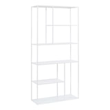 thumbnail of Helloshop26 - Zeitloses Design-Regal für Wohn-/Schlafzimmer freistehendes Aufbewahrungsmöbel 188 x 90 x 30 cm weißer Stahl 03_0011156