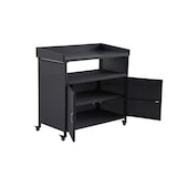 thumbnail of METRO PROFESSIONAL Servicestation Barbados, Aluminium/Polyrattan, 112 x 56 cm, schwarz