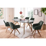 thumbnail of SalesFever Essgruppe 180x90 cm | 5 tlg | Eiche Massivholz | Grau