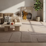 thumbnail of Teppich Kurzflor Skandinavisch Modern Waschbar Esszimmer Flur OEKO-TEX Beige 140x200 cm Schadstoffgeprüft – LAVAREDO von Kadima Design