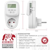 thumbnail of BEARWARE 2x Steckdosen Thermostat digital programmierbar Temperaturregelung 5° - 35°C