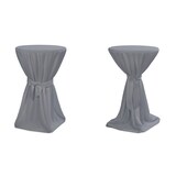 thumbnail of TexDeko Stehtischhusse Premium Grau Ø 100cm mit Schleifenband