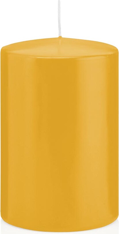 Stumpenkerzen Gelb 150 x Ø 98 mm, 6 Stück