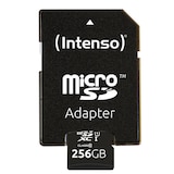 thumbnail of Micro-SD UHS I Speicherkarte,  256 GB, Premium, inkl. SD-Adapter für Tablets und Smartphones
