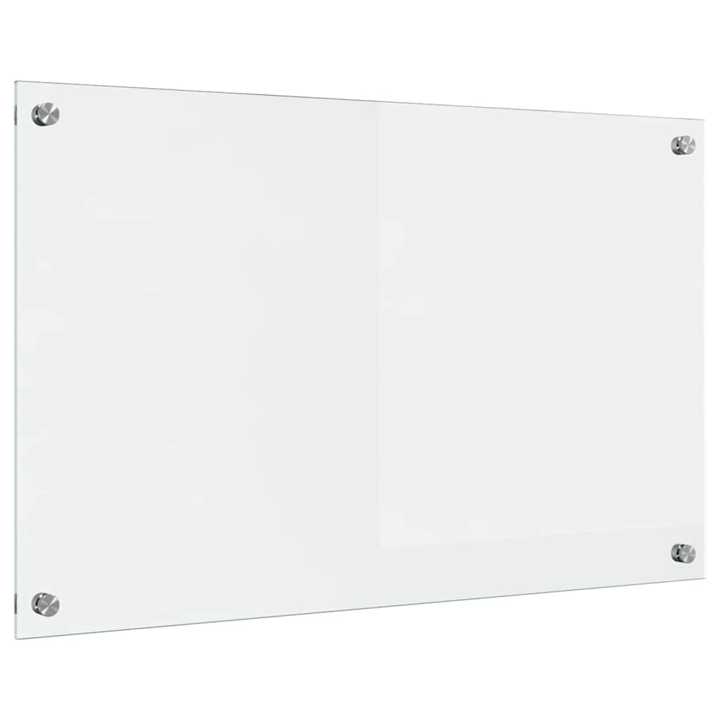 vidaXL Keuken Achterwand Doorzichtig 80 x 50 cm gehard glas