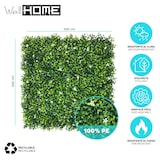 thumbnail of WellHome - Jardín Vertical Artificial - Panel de Seto 100x100cm para interior y exterior - con Hojas en color verde y Flores blancas