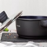 thumbnail of 3claveles - 16cm diameter, 1,3 liter gegoten aluminium steelpan met deksel, antiaanbaklaag