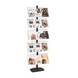 thumbnail of Présentoir vitrine Presse H 200 cm NOIR 5 étagères PLEXIGLASS