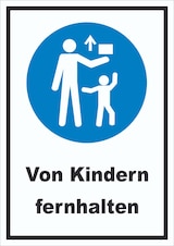 thumbnail of Von Kindern fernhalten Schild A6 (105x148mm)