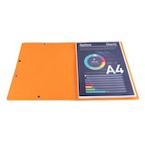 thumbnail of Exacompta 5564E 25x Eckspannmappe mit Gummizug ohne Klappe, aus Colorspan-Karton 400g/m2, für Format DIN A4 - Orange