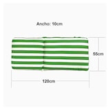 thumbnail of Cojín acolchado para silla tumbona hamaca de terraza 120x55x10Cm