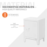 thumbnail of ML-Design Aktenschrank 40x30x57,5 cm Weiß | Stahl, 1 Tür, 4 Beine