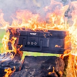 thumbnail of HMF 250437 Feuerfeste wasserdichte Dokumentenbox mit Zahlenschloss, DIN A4, 44,5 x 16,5 x 33 cm, Schwarz