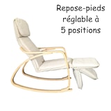 thumbnail of Poltrona Relax Sedia a Dondolo con Poggiapiedi Mod. ZEN BIANCO by Yelloo