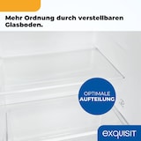 thumbnail of Exquisit Kühl-Gefrierkombination, Kühlschrank mit Gefrierfach, 4-Sterne-Gefrieren, 206 Liter, KGC5270-45-040D weiss