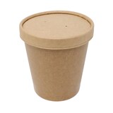 thumbnail of Pappbehälter Kraft 225 ml - Typ: Pappbehälter - Kapazität: 225 ml (8 oz)  500 Stück