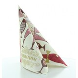 thumbnail of Sovie HORECA Serviette Celebration in Champagner-Bordeaux aus Linclass® Airlaid 40 x 40 cm, 50 Stück - Wein Feier Geburtstag Anstoßen