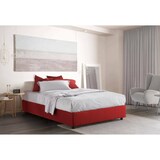thumbnail of Dmora Doppelbett Dana, Containerbett mit Stoffbespannung, 100% Made in Italy, Frontöffnung, inklusive Matratze 160x190 cm, Rot
