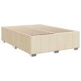 thumbnail of vidaXL Boxspringbett mit Matratze Creme 140x200 cm Stoff
