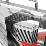 thumbnail of VERTES Tomatenschneider Gastro aus Edelstahl, 4,5mm Scheiben, für Tomaten, Mozzarella, Gemüse, Obst, 13 Messer