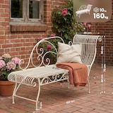 thumbnail of CLP Banc de jardin Karma Métal HBT: 78x156x46 cm Crème antique