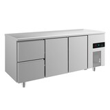 thumbnail of Gastro Edelstahl Kühltisch 2 Türen 2 Schubladen(links) 1865x700x850mm -2/+8°C 474L