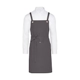 thumbnail of PROVENCE - Crossover Eyelets Bib Apron with Pocket: One Size / Olive