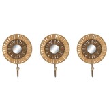 thumbnail of perchero pared set 3 rafia metal 16x6x20 natural
