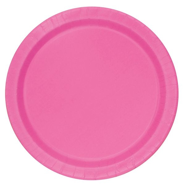 16 große Teller pink