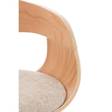 thumbnail of 2er Set Barhocker Kingston Stoff natura/creme